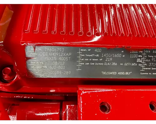 CUMMINS ISX15 Engine Assembly