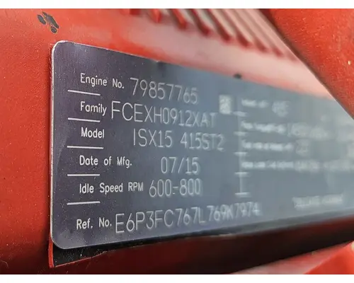 CUMMINS ISX15 Engine Assembly