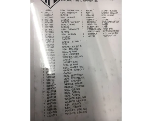 CUMMINS ISX15 Engine Parts, Misc.