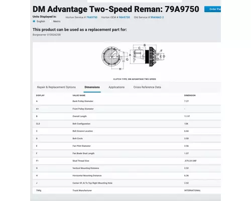 CUMMINS ISX15 Fan Clutch