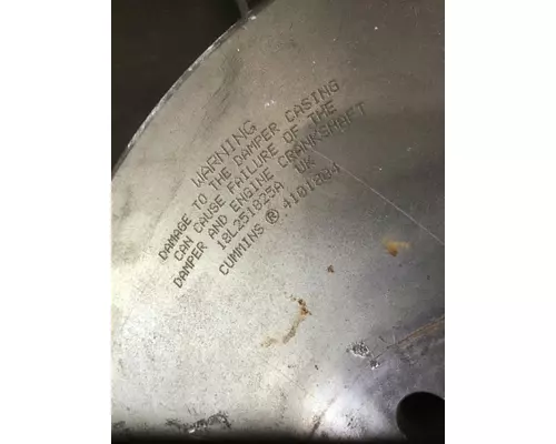 CUMMINS ISX15 VIBRATION DAMPER