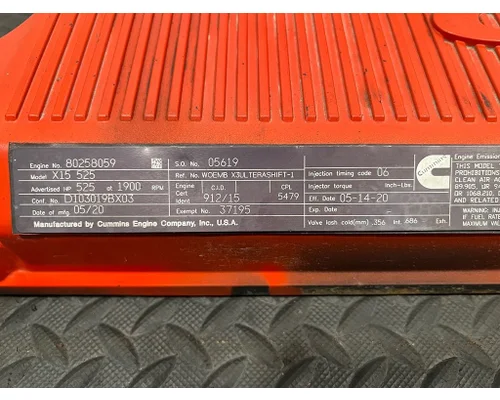 CUMMINS ISX15 Valve Coverengine cover