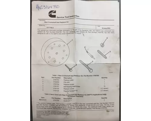 CUMMINS ISX Crankshaft