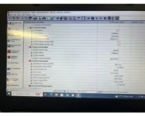 CUMMINS ISX ECM