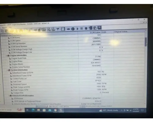 CUMMINS ISX ECM