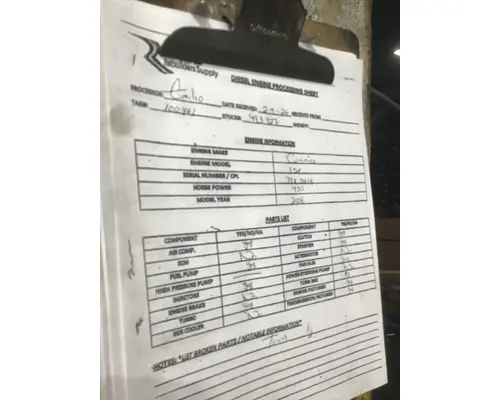 CUMMINS ISX Engine Assembly
