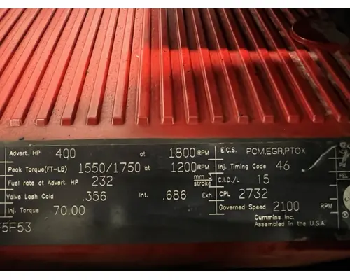 CUMMINS ISX Engine Assembly