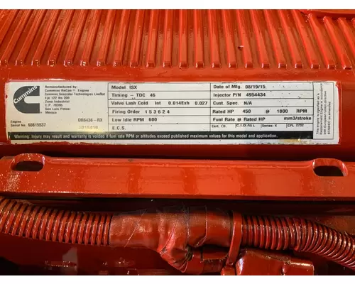 CUMMINS ISX Engine Assembly