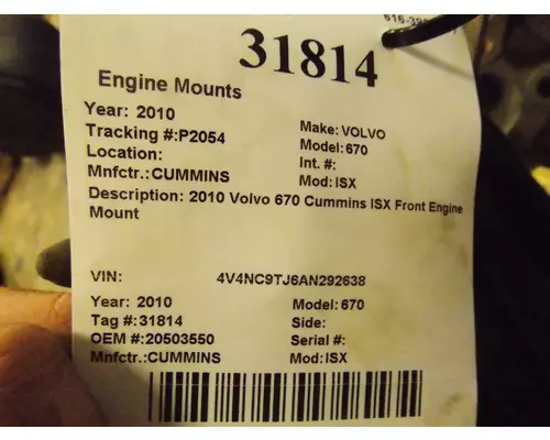 CUMMINS ISX Engine Mounts