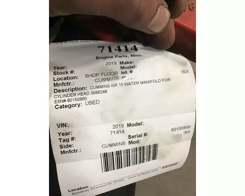 CUMMINS ISX Engine Parts, Misc.