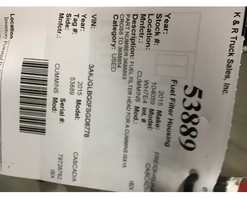 CUMMINS ISX Front Cover