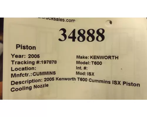CUMMINS ISX Piston
