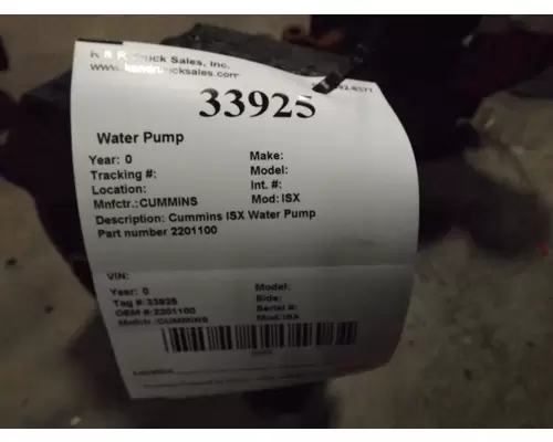 CUMMINS ISX Water Pump