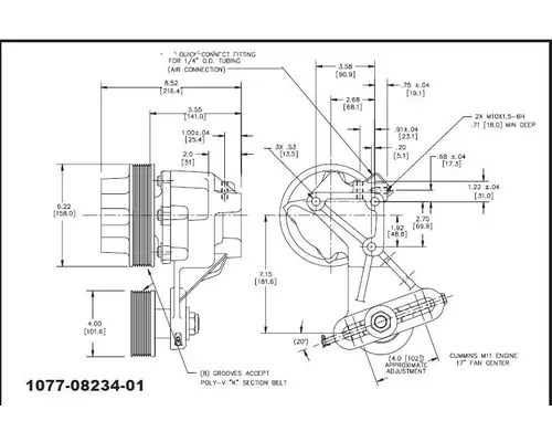 CUMMINS L10-Kysor_1077-08234-01 Fan Clutch