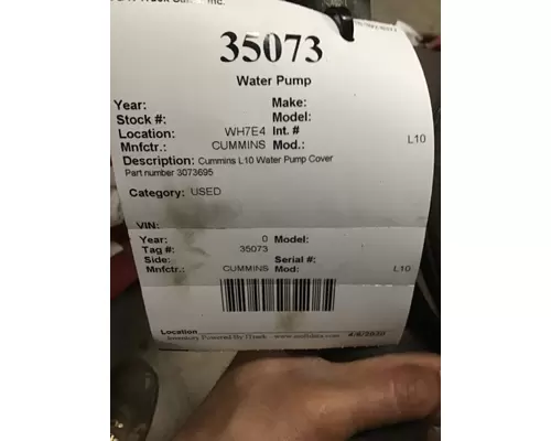 CUMMINS L10 Water Pump