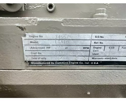 CUMMINS LTA10 Engine Assembly