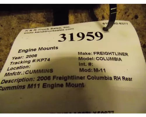 CUMMINS M-11 Engine Mounts