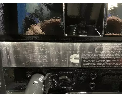 CUMMINS M11 CELECT Engine Assembly