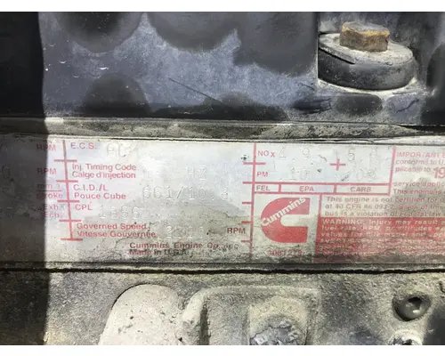 CUMMINS M11 CELECT Engine Assembly