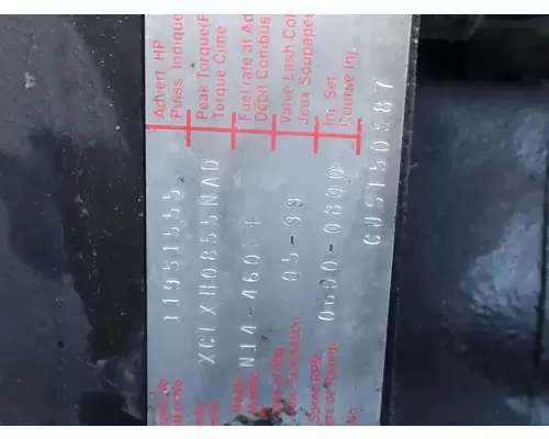 CUMMINS N14 CELECT+ 2592 ENGINE ASSEMBLY