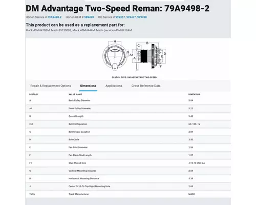 CUMMINS N14 CELECT+ Fan Clutch