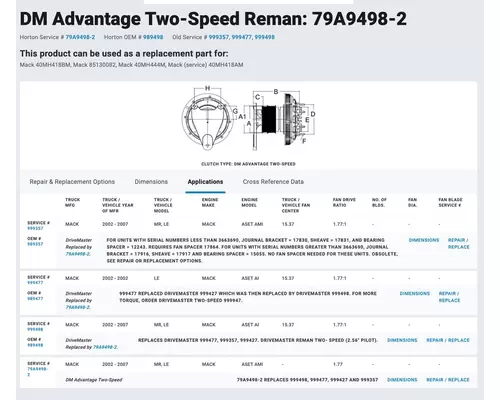 CUMMINS N14 CELECT+ Fan Clutch