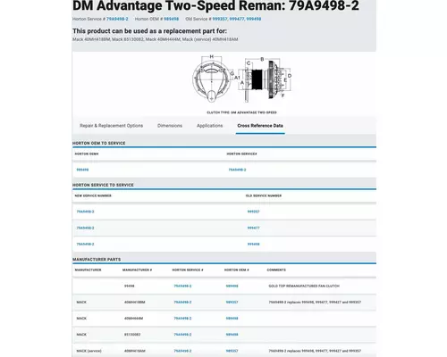 CUMMINS N14 CELECT+ Fan Clutch