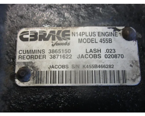 CUMMINS N14 CELECT+ JakeEngine Brake