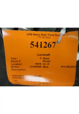 CUMMINS N14 CELECT   310-370 HP CAMSHAFT
