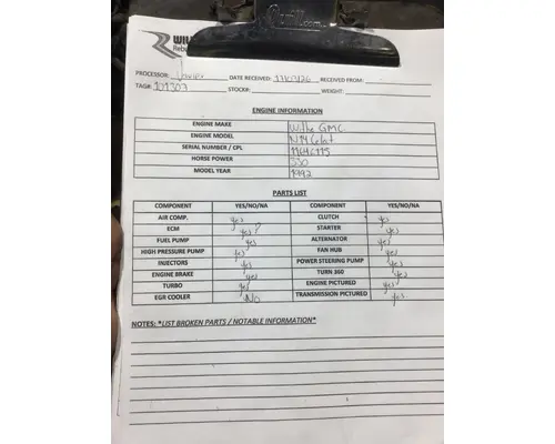 CUMMINS N14 CELECT Engine Assembly