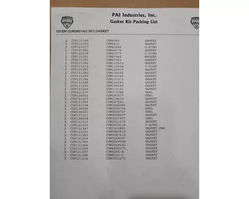 CUMMINS NT855 Engine Gaskets & Seals