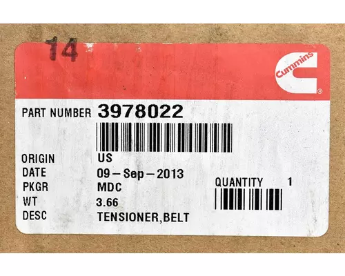 CUMMINS QSB Engine Belt Tensioner