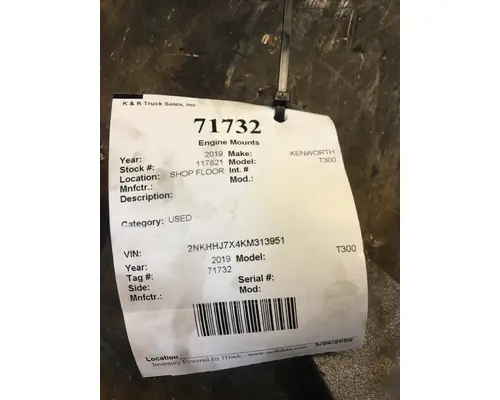 CUMMINS T300 Engine Mounts