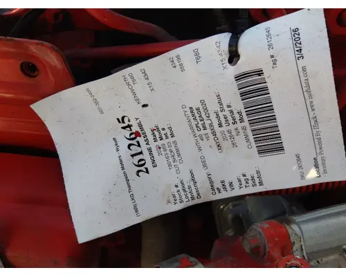 CUMMINS X15 4342 ENGINE ASSEMBLY