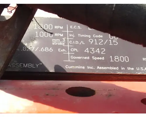 CUMMINS X15 4342 ENGINE ASSEMBLY