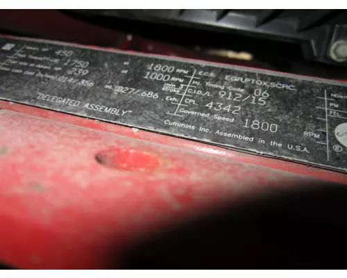 CUMMINS X15 4342 ENGINE ASSEMBLY