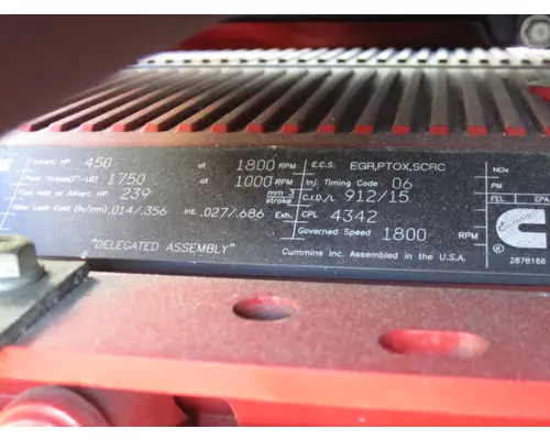 CUMMINS X15 4342 ENGINE ASSEMBLY