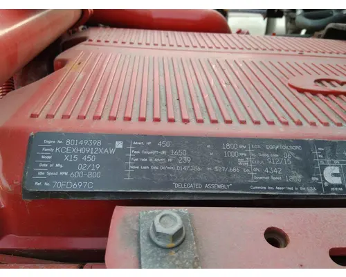 CUMMINS X15 4342 ENGINE ASSEMBLY