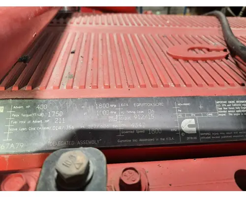 CUMMINS X15 4342 ENGINE ASSEMBLY
