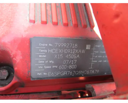 CUMMINS X15 4342 ENGINE ASSEMBLY