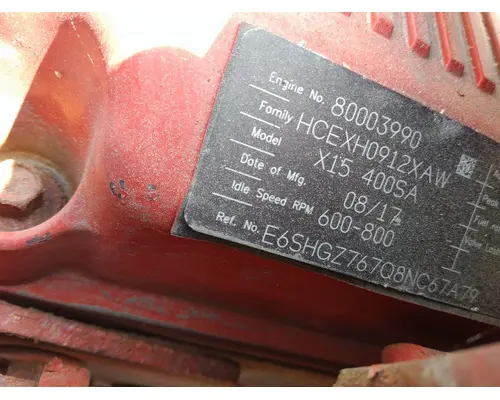 CUMMINS X15 4342 ENGINE ASSEMBLY