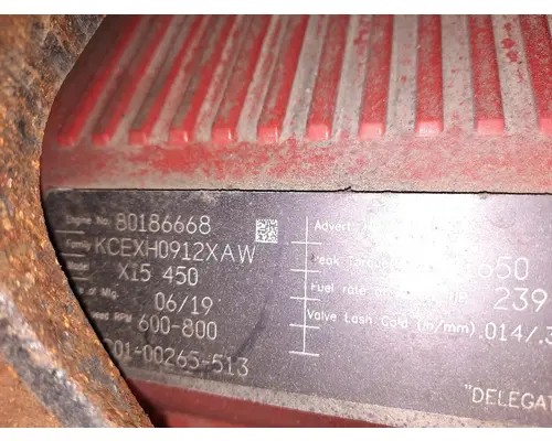 CUMMINS X15 4342 ENGINE ASSEMBLY