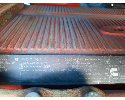 CUMMINS X15 4342 ENGINE ASSEMBLY