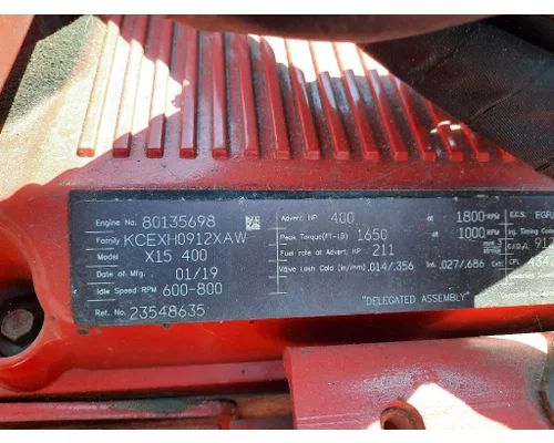 CUMMINS X15 4342 ENGINE ASSEMBLY