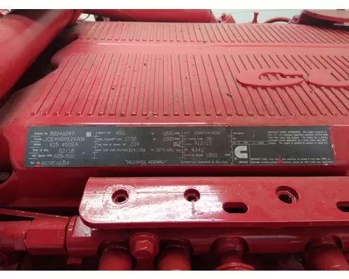 CUMMINS X15 4342 ENGINE ASSEMBLY