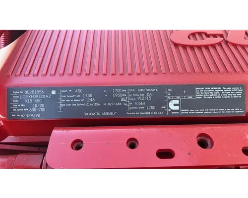 CUMMINS X15 5348 ENGINE ASSEMBLY