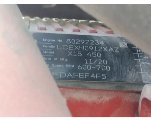 CUMMINS X15 5348 ENGINE ASSEMBLY