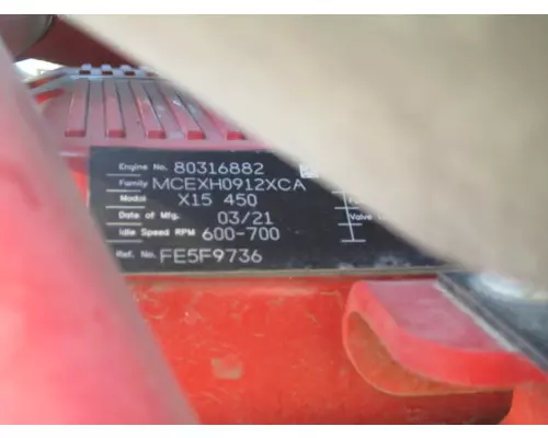 CUMMINS X15 5535 ENGINE ASSEMBLY