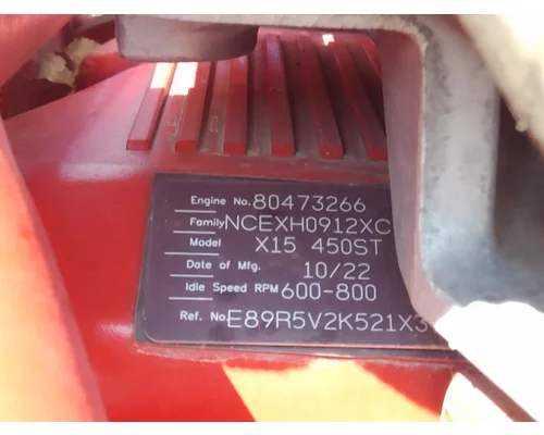 CUMMINS X15 5881 ENGINE ASSEMBLY