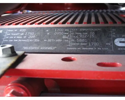 CUMMINS X15 5881 ENGINE ASSEMBLY